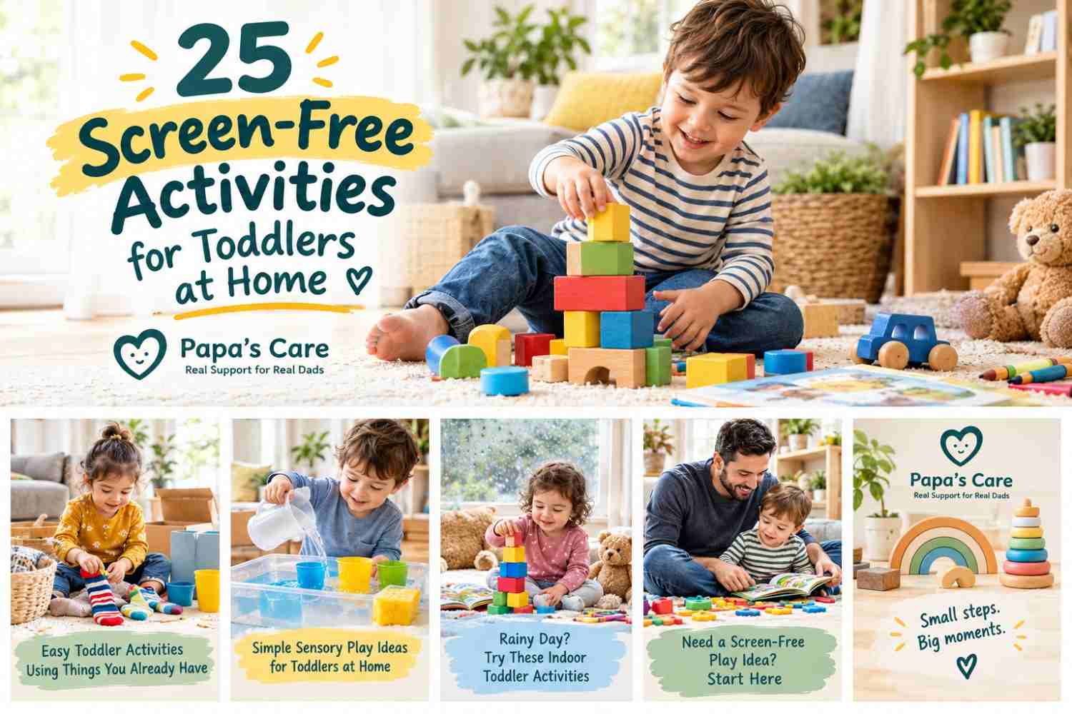 25 Screen-Free Activities for Toddlers at Home.